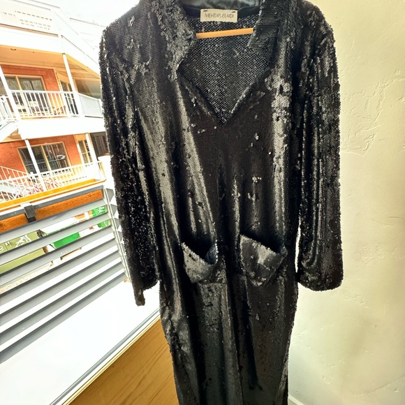 Mehtap Elaidi Sequin Dress with Front Pockets (FR36) - Picture 3 of 5